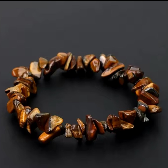 Bracelet And Earrings Set - Tiger Eye Natural Healing Stone - Picture 4 of 11